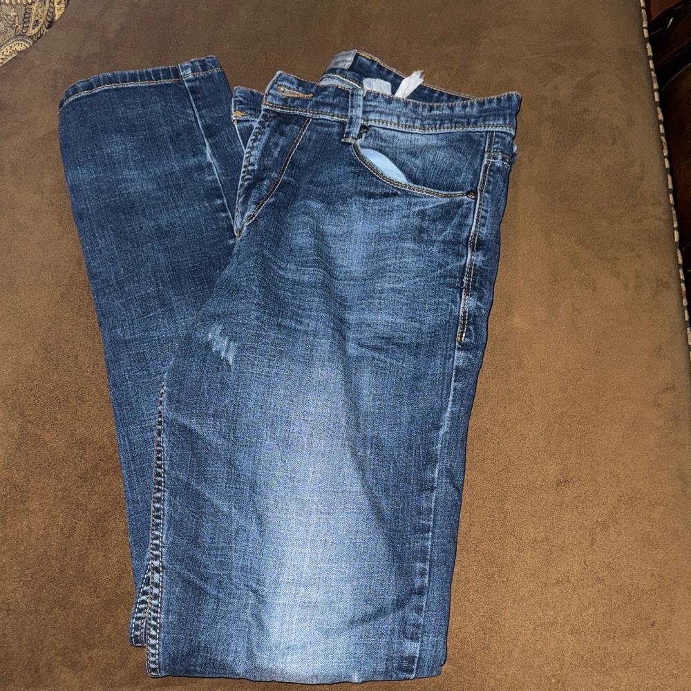 Pull&Bear Men's Blue Denim Jeans - Classic Straight Fit